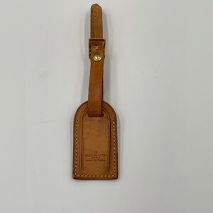 Authentic Vintage Louis Vuitton Luggage Tag ID Holder - Made in France